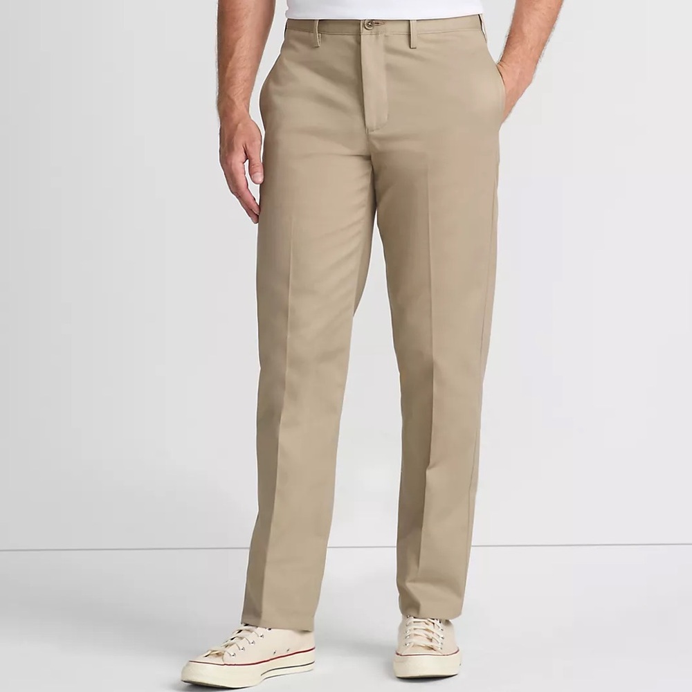 Lands' End No Iron Traditional Fit Plain Front 38x32